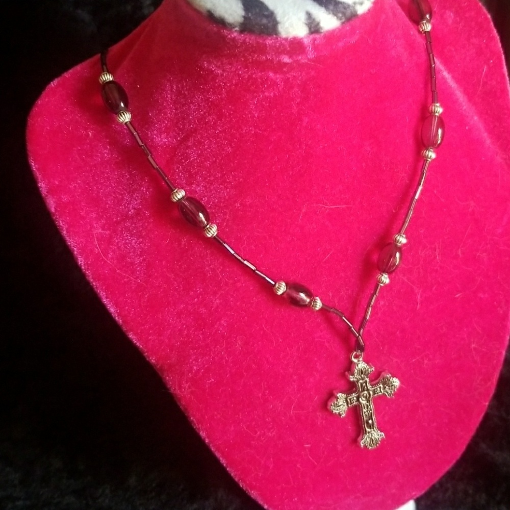 Necklace with  Earrings  handmade